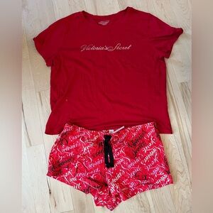Victoria’s Secret shorts and shirt sleep set L/XL